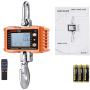 VisionTechShop Digital Crane Scale, DCS-CD 500lb 200kg Heavy Duty Compact Hanging Scale LCD Display with Backight for Home Farm Factory