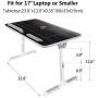 Laptop Bed Tray Table, Nearpow (Larger Size) Adjustable Laptop Bed Stand, Portable Standing Table with Foldable Legs, Foldable Lap Tablet Table for Sofa Couch Floor - Large Size