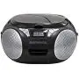 Magnavox MD6924 Portable Top Loading CD Boombox with AM/FM Stereo Radio in Black | CD-R/CD-RW Compatible | LED Display | AUX Port Supported | Programmable CD Player |
