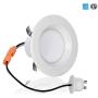 LB13110 (4-Pack) 3-Inch LED Downlight Retrofit, GU10 Base, 8-Watt (50W) Soft White 3000K, LED Retrofit Recessed Lighting Fixture, 560 Lumens, Dimmable, ETL-Listed