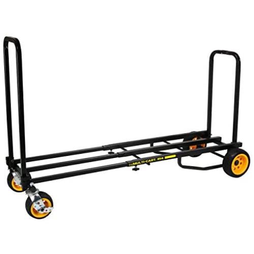 Rock-N-Roller R14G (Mega Ground Glider) 8-in-1 Folding Multi-Cart/Hand Truck/Dolly/Platform Cart/42'' to 60'' Telescoping Frame/700 lbs. Load Capacity, Black