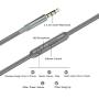 AILIHEN C8 Wired Headphones with Microphone and Volume Control Folding Lightweight Headset for Cellphones Tablets Smartphones Chromebook Laptop Computer PC Mp3/4 (Grey/Mint)