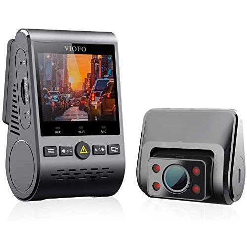 VIOFO A129 Duo IR Dual Dash Cam Taxi Front and Interior Camera Infrared Night Vision Full HD 1080P Wi-Fi Car Dash Camera, GPS Included, Buffered Parking Mode, Motion Detection, G-Sensor