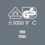 Wera - 5347108001 347108 Kraftform Kompakt VDE 60 i/62 i/68 i/18 Insulated Blade Set