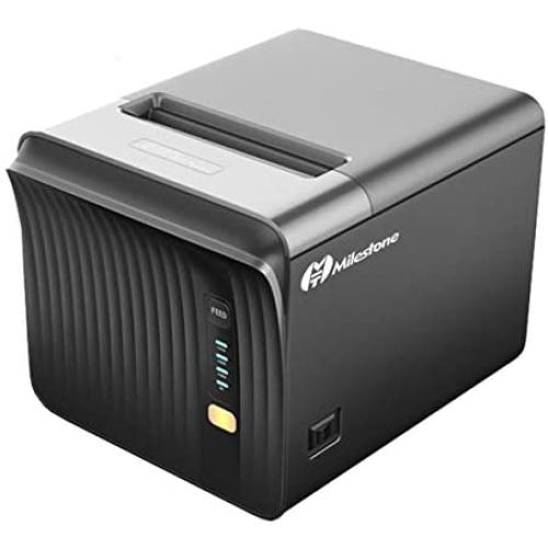 31/8 80mm Thermal Receipt Printer, Meihengtong 250mm/s POS Printer with Auto Cutter, USB Serial Ethernet LAN Windows Driver ESC/POS RJ11 RJ12 Cash Drawer, Support Windows/Linux/Mac