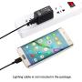 icv USB Wall Charger – 5V 2A AC Power Adapter with US Plug for Phone, Tablet and Other Related USB Powered Devices Small and Lightweight – Designed for Safety