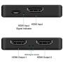 HDMI Splitter 4K@60Hz, avedio links HDMI Splitter 1 in 2 Out, HDMI2.0b Splitter for Dual Monitors Only Duplicate/Mirror Screens, Support HDCP2.2, RGB 4:4:4, 18.5Gbps, Auto Scaling, Full HD 1080P 3D