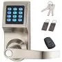 HAIFUAN Digital Door Lock,Unlock with Remote Control, M1 Card, Code and Key,Handle Direction Reversible