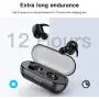 Wireless Earbuds, Bluetooth 5.0 Wireless Headphones, in-Ear Sweat-Proof Stereo Wireless Earphones with Portable Charging Case, Mic