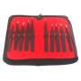 G.S 10pcs Stainless Steel Tweezer Set,Anti-Static ESD Tweezers with Non Magnetic Tips for Electronics Repair, Soldering, Crafting and Jewelry Best Quality