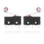 InduSKY 10Pcs Micro Limit Switch with Momentary Roller Lever Arm AC 250V 5A SPDT 1NO 1NC Snap Action Micro Switches