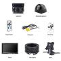 eRapta Backup Camera 2.0 with Monitor for RV Truck Trailer Box Tractor 5th Wheel Split Screen Back Up Reversing Parking Backing Rear and Side Wired Camera 4 Channels ER0202