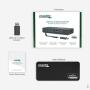 Plugable 4K DisplayPort and HDMI Dual Monitor Adapter with Ethernet for USB 3.0 and USB-C, Compatible with Windows