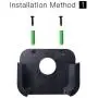 TV Mount Compatible with Apple TV 4th and 4K 5th Generation, Auswaur Wall Mount Bracket Holder Compatible with Apple TV 4th and 4K 5th Gen with Black Silicone Siri Remote Protective Case Cover