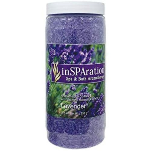 InSPAration 7463 Lavender Crystals-Epsom Salts, 19 oz, Purple