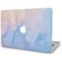 LuvCase 2 in 1 Laptop Case Compatible with Old MacBook Pro 13'' (CD Drive, 2008-2012) A1278 Rubberized Plastic Hard Shell Cover & Keyboard Cover (Blue Mist)