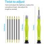 Small Screwdriver Sets, Precision Mini Screwdrivers Set Repair Tool Bit Kit with 6PCS Flat Phillips Pentalobe Triwing Y for Eyeglass Watch Jewelers Laptop Computer Macbook Electronic