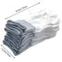 FANGULU 10 Pairs White Nylon Gloves Non-slip And Anti-static PU Gloves Suitable for Machining Electronic Assembly Automobile Making Construction Site Logistics Loading And Unloading(20PCS)
