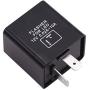 smseace 2Pin 12V Electronic LED Flasher Relay for Cars or motorycles fix The Fast/Rapid Flashing Turn Signal Switch Current 0.02A - 10A Flasher Relay For-LED-1pcs
