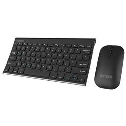 Arteck Bluetooth Keyboard and Mouse Combo Ultra Compact Slim Stainless Full Size Keyboard and Ergonomic Mice for Computer/Desktop/PC/Laptop/Surface and Windows 10/8/7 Built in Rechargeable Battery