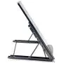Laptop Riser Stand Ventilated Adjustable Desk Tablet PC Support for Pad Phone Steel Mesh Stand , 9.5 x 7.5 x 0.5 Inches, Silver Gray Laptop Riser Stand Ventilated Adjustable Desk Tablet PC Support for Pad Phone Steel Mesh Stand , 9.5 x 7.5 x 0.5 Inches, Silver Gray