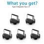 Magnetic Connector Tips Head for Type C Android Devices (5 Pack), Terasako Magnetic Phone Cable Adapter for Samsung Galaxy S8 S8 Plus, Google Pixel/Pixel XL, Nexus 6P/5X, OnePlus