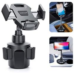 Car Cup Holder Phone Mount，Adjustable Automobile Cup Holder Smart Phone Cradle Car Mount with a Flexible Long Neck Compatible for Cell Phones iPhone Xs Max/X/8/7 Plus/Galaxy and All Smartphones