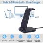 Wireless Charging Station, 3 in 1 Qi-Certified Fast Wireless Charger Stand Dock for Airpods Pro/ 2, Apple Watch 6 SE 5 4 3 2, iPhone 12/12 Pro/ 11/ 11Pro/ X/XS/XR /8/8 Plus/Qi Phones