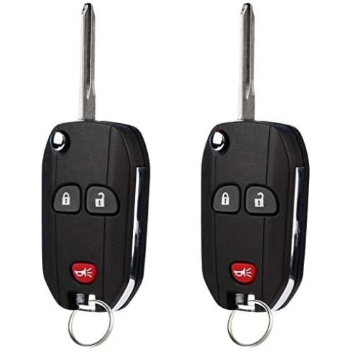 Flip Key Fob fits 2007-2016 Buick Cadillac GMC Chevy Saturn Keyless Entry Remote (15913420), Set of 2