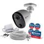 Swann Outdoor Home Security Camera, Spotlight, Weatherproof, Color Night Vision, Heat & Motion Sensor Light, 2-Way Talk and Siren, SWIFI-SPOTCAM-GL