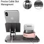 Fingic 4 in 1 Charging Stand for Apple Watch (5/4/3/2/1), Airpods Pro 2019, Airpods 2/1, iPad Stand, Charging Stand for iPhone SE 2020/11 Pro Max/X/XS/XR/8Plus Samsung Galaxy S20 Android Tablet, Grey