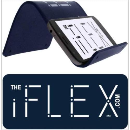 iFLEX Cell Phone Stand and Tablet Stand for Air Travel, Work and Home – Flexible Phone Holder is The Perfect iPhone Stand and Holds Any Mobile Device – Non-Slip Grip, Strong and Durable