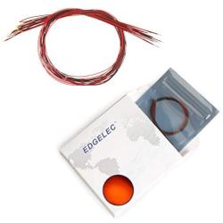 EDGELEC 20pcs Prewired 0402 Orange SMD LED Light Emitting Diode DC 2V Micro Litz Length 7.8in. (20cm) Soldered Mini LED Lights for DIY Manual Model Toy Decoration