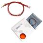 EDGELEC 20pcs Prewired 0402 Orange SMD LED Light Emitting Diode DC 2V Micro Litz Length 7.8in. (20cm) Soldered Mini LED Lights for DIY Manual Model Toy Decoration