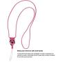 3Pcs Detachable Cell Phone Neck Lanyard Strap - Ideal for Cellphone,ID Card Badge,Camera,iPod,Mp3,PSP,USB Flash Drive and Any Other Electronic Devices with a Lanyard Hole-White+pink