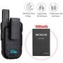 Retevis RB15 Vibration Walkie Talkies for Adults,Rechargeable Long Range Two Way Radios,Small Mini,Portable,Hands Free,Remote Emergency Alarm for Church Retail Business(5 Pack)