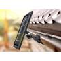 Wasserstein Gutter Mount Compatible with Ring, Arlo, Blink, Reolink Cams & Compatible Solar Panels (1 Pack, Black)