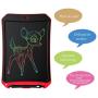 JRD&BS WINL Writing Tablet for Birthday Gift,Kids Toy 8.5 Colorful Electronic Writings Pads Drawing Board Gifts for Kids Office Blackboard-Erase Button Lock Included(Red-CS)