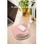 Office Square Leather Gaming Mouse Pad Wrist Support and Non-Slip Design, Business Style PU High Grade Gaming Mouse Mat for Students, Workers and Computer&Laptop Users.(Pink, 19Wx24L)