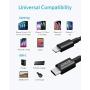 Anker New Nylon USB-C to Lightning Charging Cord for [6ft MFi Certified] for iPhone 12/11 Pro/X/XS/XR / 8 Plus, Supports Power Delivery (Black)