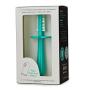 GRABEASE Double Sided Toothbrush – Baby Toothbrush for 6 Months to 4 Years Old with Soft Bristles – BPA-Free Toddler Toothbrush with Anti-Choke Guard – Includes Free Finger Brush, Teal
