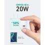 AUKEY Omnia Mini iPhone Fast Charger, 20W USB C Charger for New iPhone, Power Delivery 3.0 Fast Charger, USB C Wall Charger PD Charger for iPhone 11 Pro Max,iPad 2020,Airpods pro