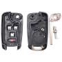 Horande Replacement Folding Keyless Entry Remote Control Key Fob Cover Case Fit for 2010 2012 2011 2014 Chevy Camaro Cruze Equinox Sonic Terrain Key Fob No Chip
