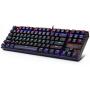 Redragon K552 Mechanical Gaming Keyboard RGB LED Rainbow Backlit Wired Keyboard with Red Switches for Windows Gaming PC (87 Keys, Black)