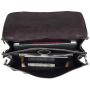 Polare Mens Full Grain Leather 16 Briefcase Shoulder Messenger Bag Fit 15.6 Laptop