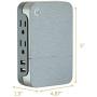 GE UltraPro 2 Outlet + 2 USB Side Access Surge Protector Tap, Plug-In, 2.4 Amp, 860 Joules, 33642, Silver