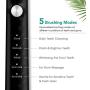 Proalpha Electric Toothbrush for Adults Rechargeable Sonic Electric Toothbrushes with Travel Case,6 Soft Replacement Bristle Heads 2 Mins Smart Timer Toothbrush Black