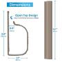 Updated 94'' J Channel Cable Raceway - Desk Cord Organizer - Computer Cable Management Under Desk with 196'' Mounting Tape - 6 Count Desk Cable Tray for Office, Home (6X 15.7 Each, Medium, Brown)