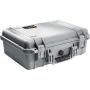 Pelican 1500 Camera Case With Foam (Silver)