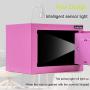 JUGREAT Security Safe Box with Induction Light,Electronic Digital Securit Safe Steel Construction Hidden with Lock，Wall or Cabinet Anchoring Design for Home Office Hotel Gun Passport Cash(Pink)